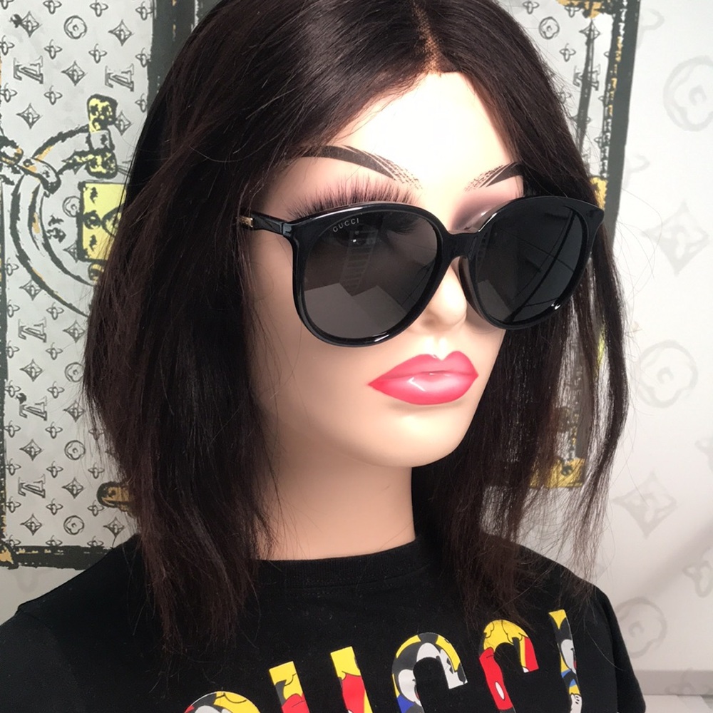 New Authentic Chic Black Sunglasses GG0261SA 001